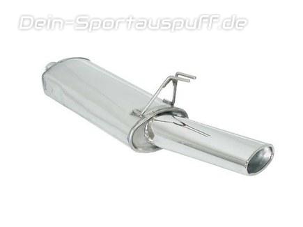 Ragazzon Edelstahl Sportauspuff inkl. Adapter auf Serie Alfa Romeo 146 Bj.94-96 115x70mm oval eingerollt
