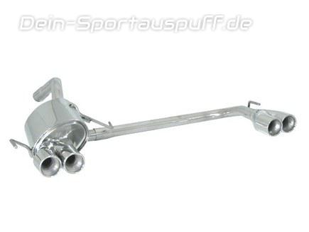 Ragazzon Edelstahl Duplex Racing-Komplettanlage ab Kat Alfa Romeo 147 Bj.00-10/04 je 2x80mm rund eingerollt