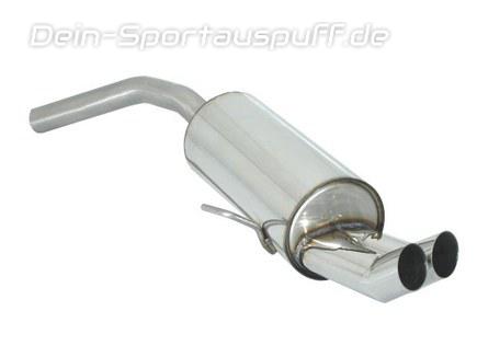 Ragazzon Edelstahl Racing-Komplettanlage ab Kat Alfa Romeo 156 1.6l-2.0l TS Limo u. Sportwagon 2x70mm DTM rund scharfkantig