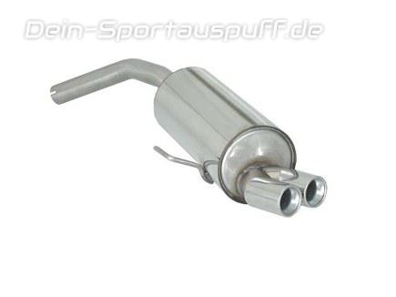 Ragazzon Edelstahl Racing-Komplettanlage ab Kat Alfa Romeo 156 1.6l-2.0l TS Limo u. Sportwagon 2x70mm rund eingerollt