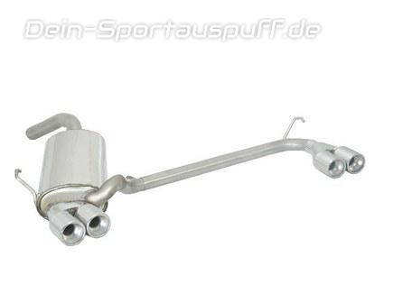 Ragazzon Edelstahl Duplex Racing-Komplettanlage ab Kat Alfa Romeo 156 1.6l-2.0l TS Limo u. Sportwagon je 2x80mm rund eingerollt