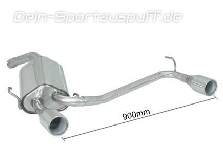 Ragazzon Edelstahl Duplex Komplettanlage ab Kat Alfa Romeo GT 2.0l JTS je 102mm rund eingerollt