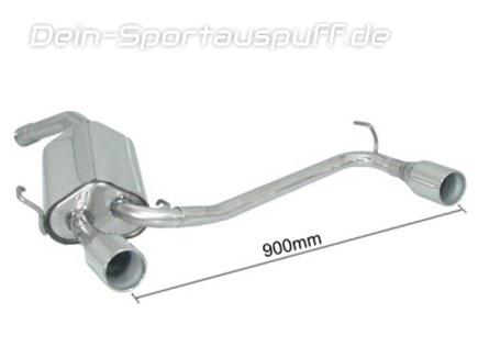 Ragazzon Edelstahl Duplex Komplettanlage ab Kat Alfa Romeo GT 3.2l GTA je 102mm rund eingerollt