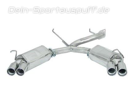 Ragazzon Edelstahl Duplex Komplettanlage ab Kat Alfa Romeo GTV Spider 916 3.0l V6 je 2x70mm rund eingerollt