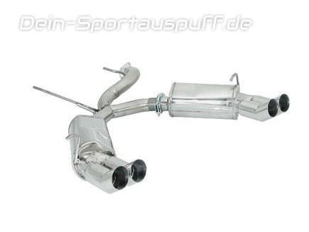 Ragazzon Edelstahl Duplex Komplettanlage ab Kat Alfa Romeo GTV Spider 916 1.8l 2.0l je 2x70mm DTM rund scharfkantig