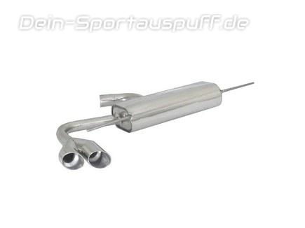 Ragazzon Edelstahl Racing-Komplettanlage ab Kat Audi TT 8J Coupe Roadster 1.8l 2x80mm rund doppelwandig abgeschrägt versetzt