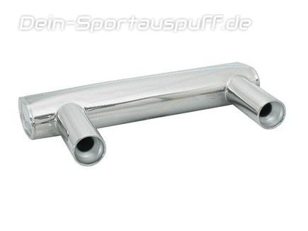 Ragazzon Edelstahl Duplex Racing-Komplettanlage ab Kat Audi TT 8N Quattro Coupe Roadster 1.8T je 102mm rund eingerollt