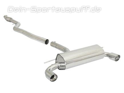 Ragazzon Edelstahl Duplex Racing-Komplettanlage ab Kat BMW 1er F20 F21 M135i je 90mm rund doppelwandig abgeschrägt