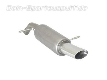 Ragazzon Edelstahl Racing-Komplettanlage ab Kat Citroen DS3 1.6 THP 110x65mm oval doppelwandig abgeschrägt