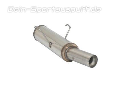 Ragazzon Edelstahl Racing-Komplettanlage ab Kat Citroen Saxo 1.4 1.6 VTS 80mm rund doppelwandig
