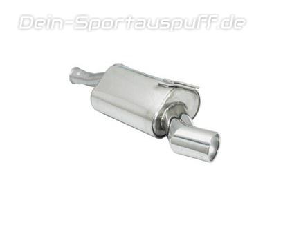 Ragazzon Edelstahl Racing-Komplettanlage ab Kat Fiat Coupe 2.0l 20V Turbo 102mm rund eingerollt