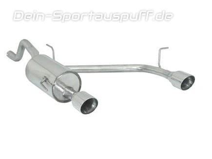 Ragazzon Edelstahl Duplex Racing-Komplettanlage ab Kat Fiat Punto Evo + Grande Punto (199) 1.4l TJET je 102mm rund doppelwandig abgeschrägt