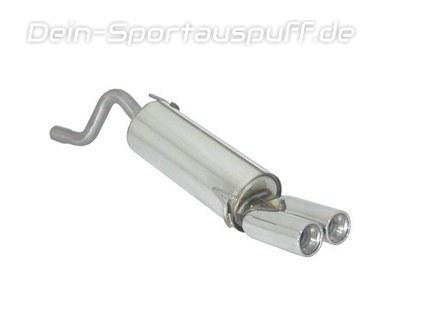Ragazzon Edelstahl Racing-Komplettanlage ab Kat Fiat Punto Evo + Grande Punto (199) 1.4 77kW 2x80mm rund eingerollt