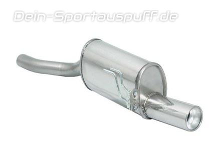 Ragazzon Edelstahl Komplettanlage ab Kat Fiat Punto Typ 176 1.4l GT Turbo 98kW 90mm rund eingerollt