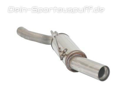 Ragazzon Edelstahl Racing-Komplettanlage ab Kat Fiat Punto Typ 176 1.4l GT Turbo 98kW 80mm rund doppelwandig