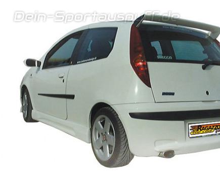 Ragazzon Edelstahl Racing-Komplettanlage ab Kat Fiat Punto 2 Typ 188 1.2l 115x70mm oval eingerollt