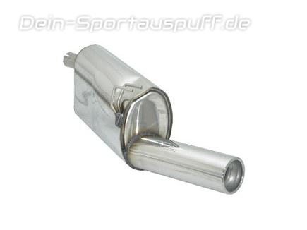Ragazzon Edelstahl Racing-Komplettanlage ab Kat Fiat Punto 2 Typ 188 1.2l 90mm rund eingerollt