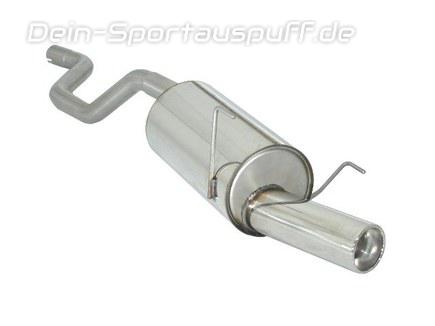 Ragazzon Edelstahl Komplettanlage ab Kat Fiat Punto 2 Facelift Typ 188 1.8l HGT 90mm rund eingerollt