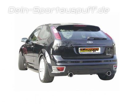 Ragazzon Edelstahl Duplex Racing-Komplettanlage ab Kat Ford Focus 2 ST je 102mm rund eingerollt