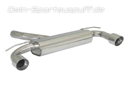 Ragazzon Edelstahl Duplex Racing-Komplettanlage ab Kat Ford Focus 2 RS 70mm-System je 102mm rund doppelwandig abgeschrägt
