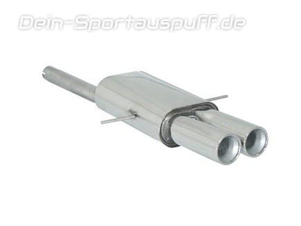 Ragazzon Edelstahl Mittig Racing-Komplettanlage ab Kat Mini Cooper S Cabrio R57 2x90mm rund eingerollt