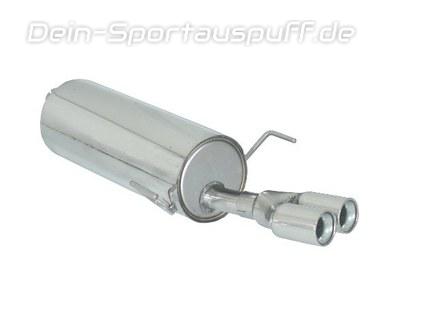Ragazzon Edelstahl Racing-Komplettanlage ab Kat Opel Astra H Turbo inkl. GTC 2x70mm rund eingerollt
