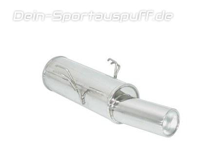 Ragazzon Edelstahl Komplettanlage ab Kat Peugeot 106 1.4 Sport u. 1.6 Rally 102mm rund eingerollt