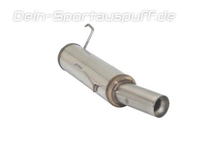 Ragazzon Edelstahl Racing-Komplettanlage ab Kat Peugeot 206 1.6 16V 80mm rund doppelwandig