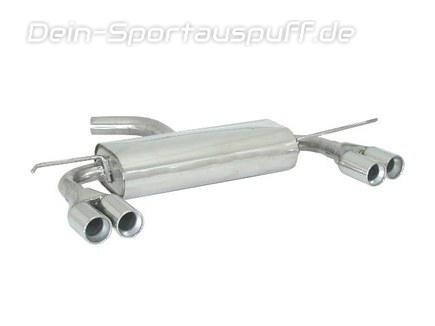 Ragazzon Edelstahl Duplex Racing-Komplettanlage ab Kat Seat Leon 1P FR u. Cupra je 2x70mm rund eingerollt versetzt