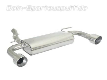 Ragazzon Edelstahl Duplex Racing-Komplettanlage ab Kat Subaru BRZ 63,5mm-System je 108mm rund doppelwandig abgeschrägt