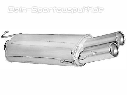 Ragazzon Edelstahl Komplettanlage ab Kat VW New Beetle 1.8l 2.0l 2x80mm rund eingerollt