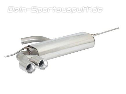 Ragazzon Edelstahl Komplettanlage ab Kat VW Scirocco Typ 13 TDI 103kW 2x80mm rund eingerollt versetzt