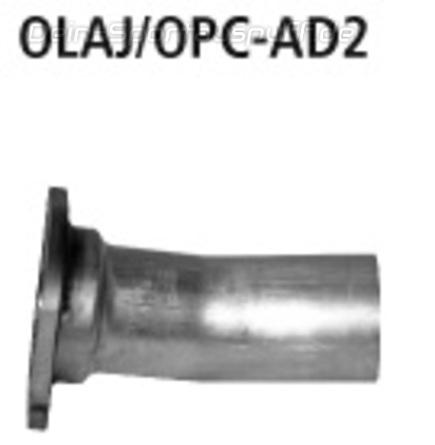 Bastuck Edelstahl Flansch-Adapter auf Serienkat Opel Astra J OPC