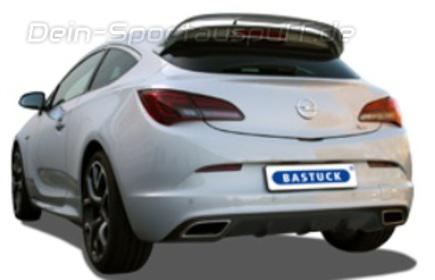 Bastuck Edelstahl Duplex Racing-Komplettanlage ab Kat Opel Astra J OPC für originalen Endrohrausgang