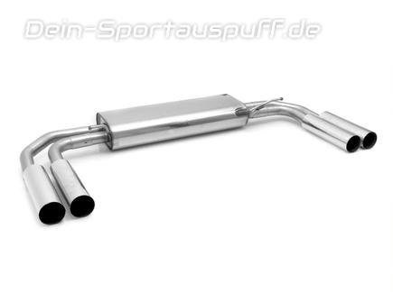 Fox Edelstahl Duplex Sportauspuff Mercedes Vito u. Viano W639 V639 (Mod. mit Luftfederung) je 2x76mm rund scharf gerade