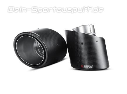 Akrapovic Carbon Duplex Endrohrsatz Fiat Abarth 500C Cabrio je 1x115mm rund eingerollt abgeschrägt