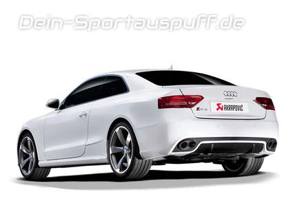 Akrapovic Titan Duplex Komplettanlage ab Kat Audi RS5 B8 Coupe Cabrio je 1x oval seitlich abgeschrägt aus Carbon