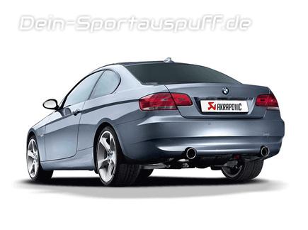 Akrapovic Titan Duplex Sportauspuff BMW 3er E92 335i Coupe je 1x rund eingerollt abgeschrägt