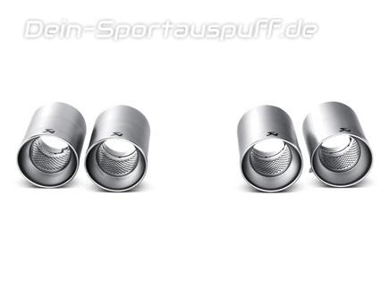 Akrapovic Titan Duplex Endrohrsatz BMW M3 E92 E93 Coupe Cabrio je 2x90mm rund eingerollt abgeschrägt