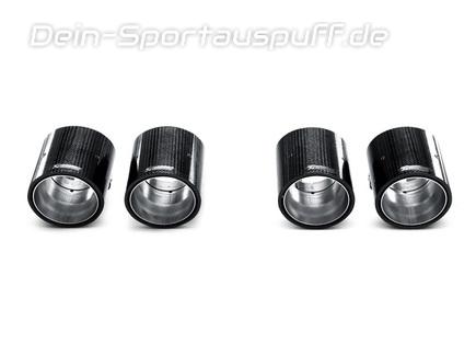 Akrapovic Carbon Duplex Endrohrsatz BMW M3 E92 E93 Coupe Cabrio je 2x90mm rund eingerollt abgeschrägt