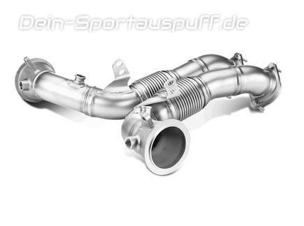Akrapovic Edelstahl Downpipe BMW X5 M E70