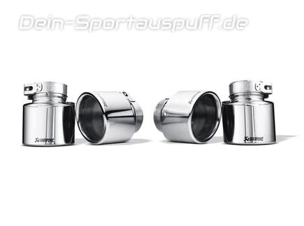 Akrapovic Titan Duplex Endrohrsatz BMW X5 M E70 je 2x100mm rund eingerollt abgeschrägt