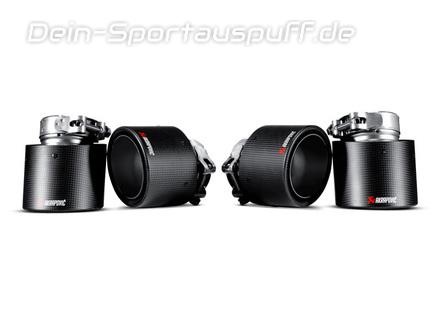 Akrapovic Carbon Duplex Endrohrsatz BMW X6 M E71 je 2x100mm rund eingerollt abgeschrägt