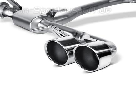 Akrapovic Titan Duplex Endrohrsatz Nissan GT-R ab 2007 je 2x rund eingerollt abgeschrägt