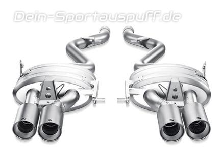 Akrapovic Titan Duplex Sportauspuff BMW M3 E92 E93 Coupe Cabrio je 2x90mm rund eingerollt abgeschrägt