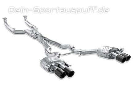 Akrapovic Titan Duplex Komplettanlage ab Kat BMW M5 F10 je 2x100mm rund aus Carbon