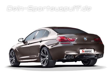 Akrapovic Titan Duplex Komplettanlage ab Kat BMW M6 F06 Grand Coupe je 2x rund
