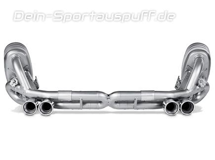 Akrapovic Titan Duplex Sportauspuff Porsche 911 997 Carrera inkl. S 4S u. GTS je 2x rund eingerollt abgeschrägt