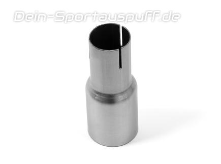 FOX Edelstahl Universal Einzelmuffe 63mm aussen auf 45mm Innen geschlitzt