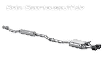 Akrapovic Edelstahl Mittig Komplettanlage ab Kat MINI Cooper S R58 Coupe 2x95mm rund eingerollt abgeschrägt aus Carbon